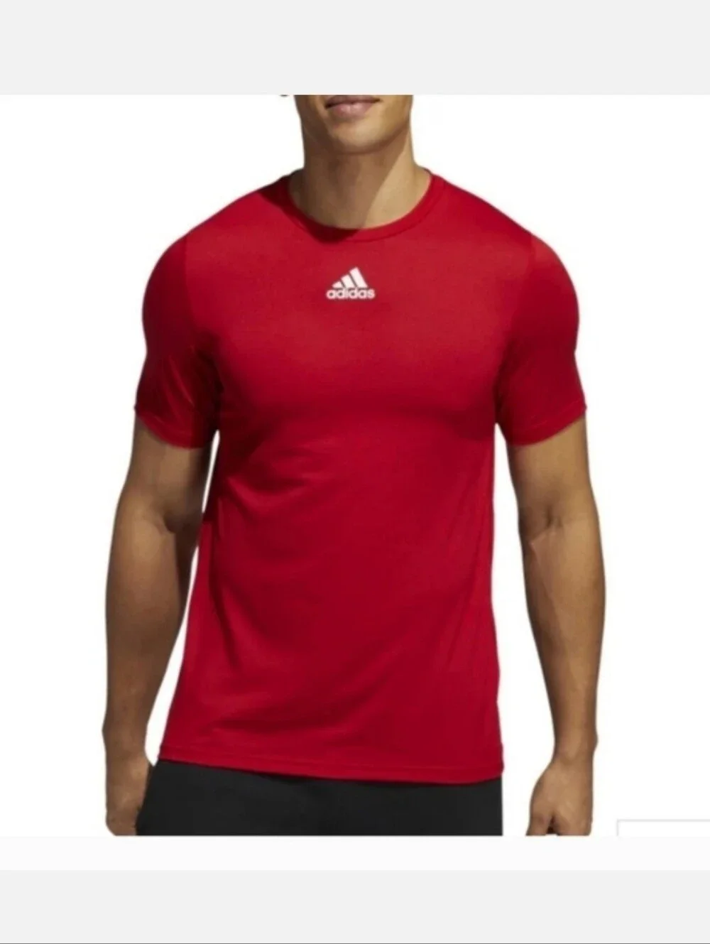 Adidas Men's Creator SS Short Sleeve T- Shirt In Power Red/White. NWT.